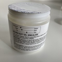 GOLDEN Soft Gel Semi-Gloss, 8 fl. oz. Jar, Professional Acrylic Gel New 3017-5