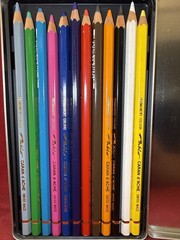 Caran d’Aache Pablo Permanent Colour Pencils Tin of 12 Assorted Coloured Pencils