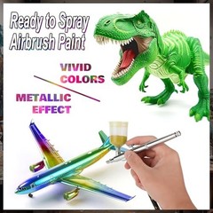 20 Colors Acrylic Airbrush Paint Kit – Water-Based, Opaque & Neon, DIY Art Suppl