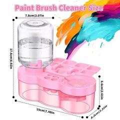 2025 Upgraded Paint Brush Cleaner, Painting Station with Brush Washer, Water …