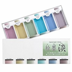 Sumikundo 15429 Solid Ink Set 6 Colors Calligraphy Painting Craft Art Supplies
