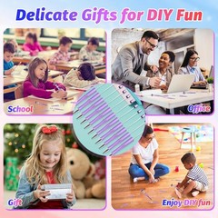 Versatile Beadable Pens Set – 50 DIY Plastic Ballpoint Pens with Refills
