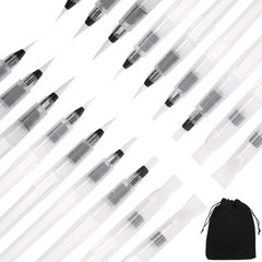 Outus 18 Pcs Water Brush Pen Set Watercolor Paint Drawing Assorted