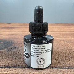 Dr. Ph. Martin’s Bombay India Ink 1oz Black Excellent Waterproof Lightfast
