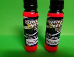 2 pack Spaz Stix 02100 FireBall Orange Flurescent AirBrush Paint 2OZ rc car body