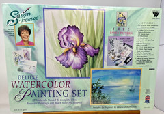 Weber Susan Scheewe Deluxe Watercolor Painting Set VHS Pansy Kit Sealed USA