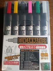 Gundam GSI Fine Edge Set Creos Marker Basic Set # GMS – 110 New 6 Markers
