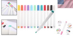 Vibrant 12-Color Acrylic Paint Pen Set for Rock, Wood & Canvas Projects