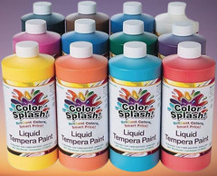 S&S Color Splash Tempera Paint Set 12/32oz, 11 Colors