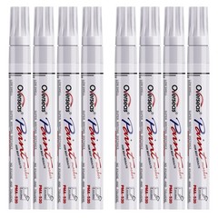 Overseas Paint Pens Markers – White 1 Count (Pack of 8),
