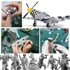 Testors Cement Plastic Model Glue Adhesive 2-Pack, 6 Fine Detail Miniatures P…