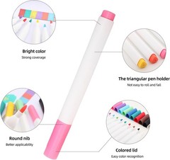 Vibrant 12-Color Acrylic Paint Pen Set for Rock, Wood & Canvas Projects