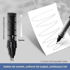 10Pcs/Set High Quality Needle Type Gel Pens Straight Liquid Ballpoint Pen Kawaii