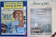 2 books Craft Stenciling How-to Decorate Stencil Walls Floors & Everything