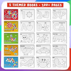 50 Dot Markers Bulk Classroom Pack (10 Colors W/Gold, 5 Activity Books) | Was…