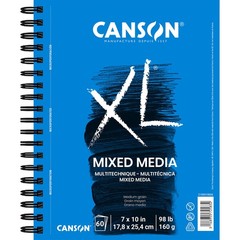 Canson XL 7×10 Mixed Media Pad 60 Sheets Heavyweight Art Paper