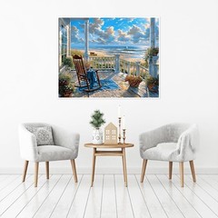 Transform Your Space: 16×20 Beach Paint by Numbers for Adults and Beginners
