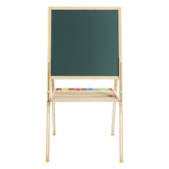 Adjustable Wooden Kids Art Easel – Double-Sided Magnetic Whiteboard & Chalkboard