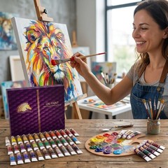 MyArtscape Oil Paint Set – 12ml x 48 Tubes – Lightfast – Heavy Body – Highly Pig