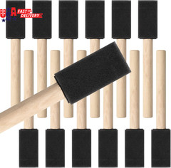 1 Inch Foam Paint Brushes, 12 Pack – High Density Poly Sponge Brushes for Painti