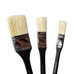 3 Big Flat Square Brushes for acrylics and oils – Brand New!