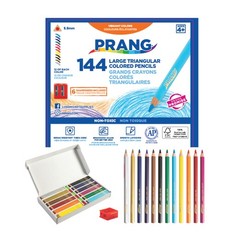 Easy to Hold, Long, Triangular Colored Pencils Class Pack, 12 Colors, 5.5 mm …