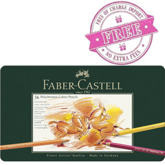 Faber-Castell Polychromos Colored Pencils – Tin of 36 Colors – 110036 Artist NEW