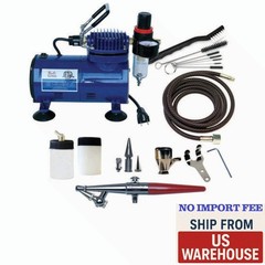 Paasche H Airbrush Package Single Action Siphon Feed Airbrush Compressor Kit USA