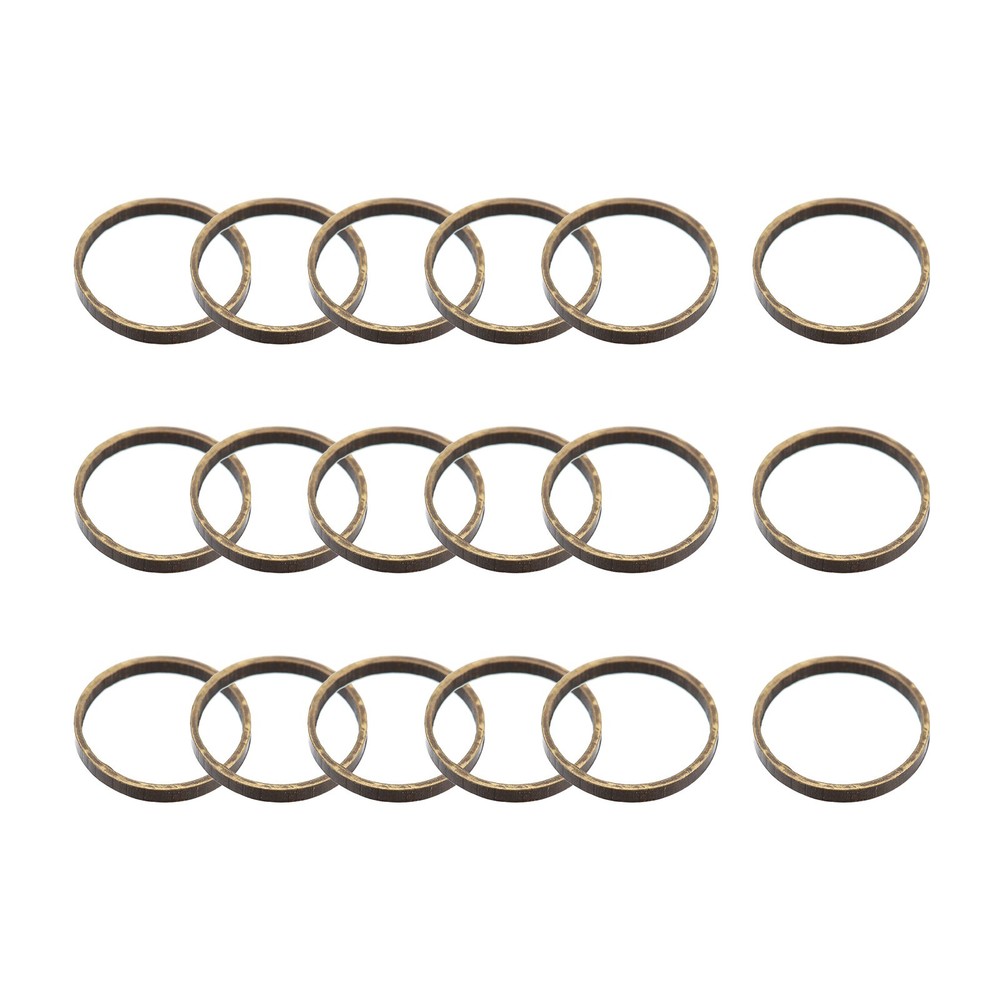 Round Earring Beading Hoop Rings Circle Link Ring 8mm/ 0.3″ Bronze,100pcs