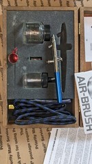 Vintage Badger Airbrush Kit Model 150-4 PK with Box Air Brush USA Complete Nice
