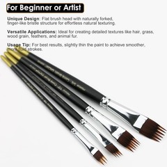 Paint Brush Comb Set – 4PCS Professional Grainer Brushes for Acrylic Painting, O