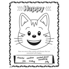 12 Pack Emotions Feelings Coloring Book, Social Emotional Learning Kids Use