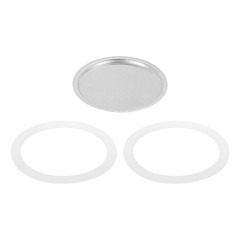 Aluminium Filter Replacement,81x71x4mm for 12-Cup Use Mocha Coffee Maker Pot