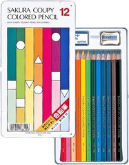 Sakura Crepas Coupy Color Pencils 12 Colors PFY12