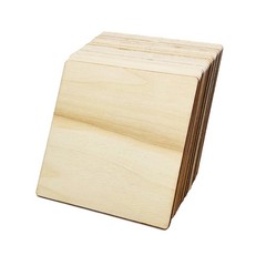 20 Pcs Unfinished Wood Pieces, 3 x 3 Inch Blank Natural Slices 3 x 3 inch