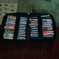 Gel Pens Case With 48 Pens