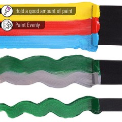 Bates- Foam Paint Brushes, 1″, 2″ & 3″, 26 Pack, & 26 Black