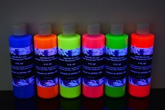 DirectGlow 8oz Bottle UV Blacklight Reactive Neon TEMPERA Glow Party Paint