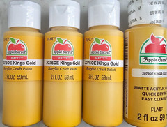 Kings Gold Yellow (4x) 2oz Bottles – (8oz) Apple Barrel Matte Acrylic Paint