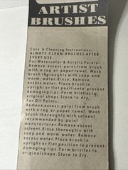 Artist brushes Flat Round Finest Red Sable & Pure White Bristle