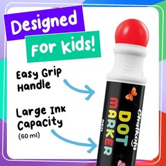 16 Washable Dot Markers for Toddlers | w/ 50 Page Coloring Activity Book Kit,…