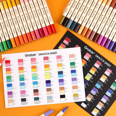 72 Colors Acrylic Paint Markers, Soft Brush Tip Acrylic Markers Set, Water Based