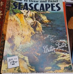 How To Draw and Paint Seascapes by Walter Foster #9 Art Book Ocean Cliffs GUC