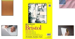 Smooth Bristol Paper Pad 9×12 Inches 20 Sheets Perfect for Fine Detail Work