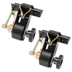 Ladder Rack Ratchet Straps, Black Square Tube Mount, 1.5 in Wide x 7.4 ft Lo…