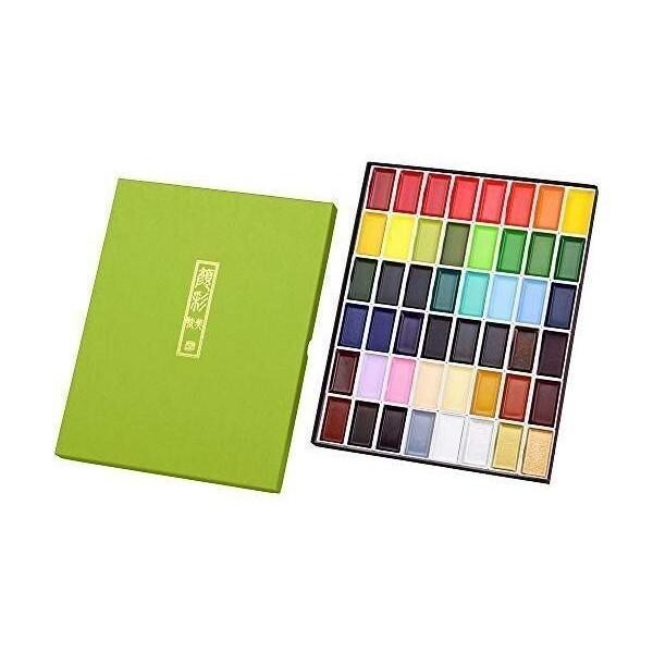 Kuretake Gansai Tambi Watercolors 48 Colors Set MC20/48V from Japan