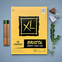 XL Series Bristol Paper, Smooth, Wirebound Pad, 7×10 inches, 25 Sheets (100lb/26