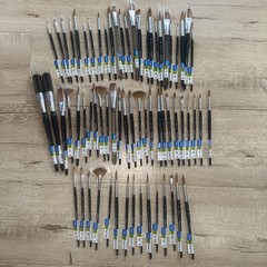 Princeton Aquarelle Watercolor Paint Brushes! Lot of (65) NEW!