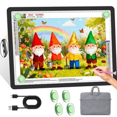Kobaiban Diamond Art Light Board Carry Bag Rechargeable 4000Mah A3 Light Pad