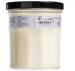 MRS. MEYER’S CLEAN DAY Soy Aromatherapy Candle, 4.9 Ounce (Pack of 1), Brown